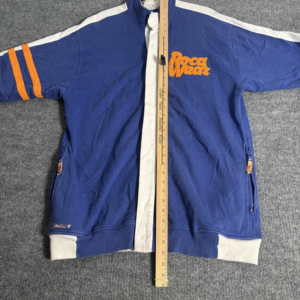 Vintage Rocawear Jacket Mens Large Blue RW Active Short‎ Sleeve Graphic 2000s